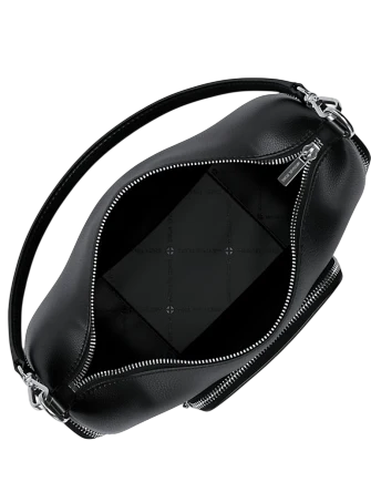 Michael Michael Kors Merritt Medium Pebbled Leather Convertible Shoulder Bag Black