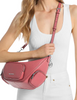 Michael Michael Kors Merritt Medium Pebbled Leather Convertible Shoulder Bag Hibiscus