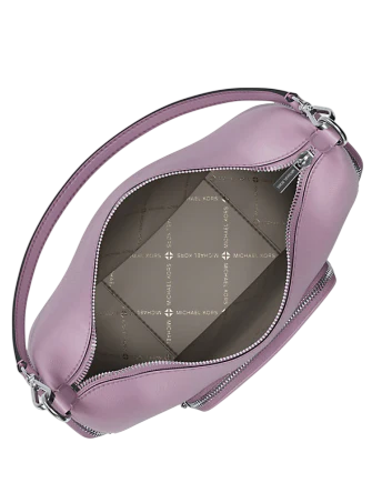 Michael Michael Kors Merritt Medium Pebbled Leather Convertible Shoulder Bag Light Quartz