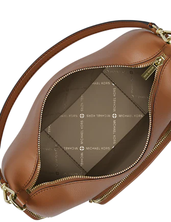 Michael Michael Kors Merritt Medium Pebbled Leather Convertible Shoulder Bag Luggage