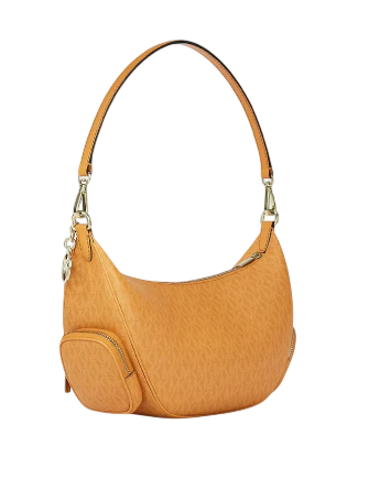 Michael Michael Kors Merritt Medium Signature Logo Convertible Shoulder Bag Radiant Orange