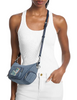  Michael Michael Kors Merritt Small Embellished Denim Convertible Crossbody Bag  Washed Denim