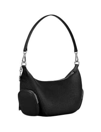 Michael Michael Kors Merritt Small Pebbled Leather Convertible Crossbody Bag Black