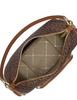Michael Michael Kors Merritt Small Signature Logo Convertible Shoulder Bag Brown
