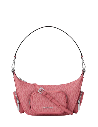 Michael Michael Kors Merritt Small Signature Logo Convertible Shoulder Bag Hibiscus