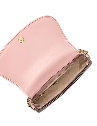 Michael Michael Kors Mila Medium Signature Logo Messenger Bag Powder Blush