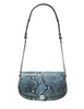 Michael Michael Kors Mila Medium Snake Embossed Messenger Bag Cornflower