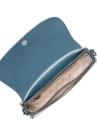 Michael Michael Kors Mila Medium Snake Embossed Messenger Bag Cornflower