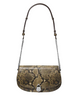 Michael Michael Kors Mila Medium Snake Embossed Messenger Bag Olive