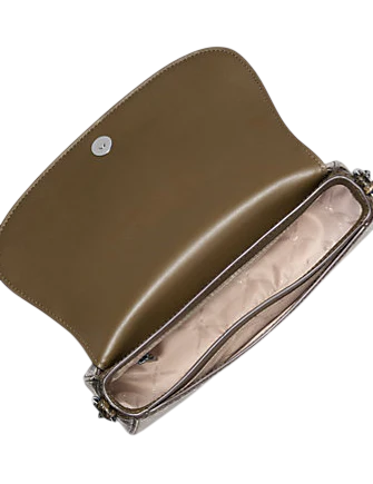 Michael Michael Kors Mila Medium Snake Embossed Messenger Bag Olive