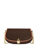 Michael Michael Kors Mila Small Signature Logo Crossbody Bag Brown