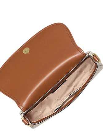 Michael Michael Kors Mila Small Signature Logo Crossbody Bag Vanilla