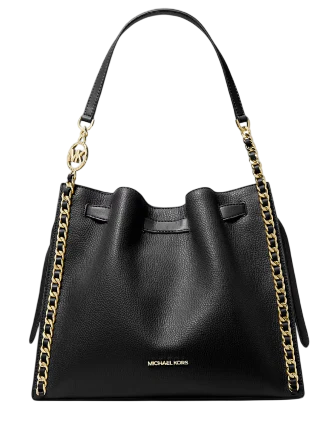 Michael Michael Kors Mina Large Chain Shoulder Bag Black