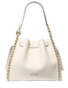 Michael Michael Kors Mina Large Chain Shoulder Bag Light Cream