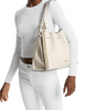 Michael Michael Kors Mina Large Chain Shoulder Bag Light Cream
