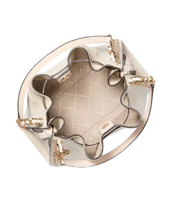 Michael Michael Kors Mina Large Chain Shoulder Bag Light Cream