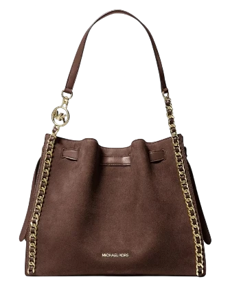 Michael Michael Kors Mina Large Chain Shoulder Bag Nutmeg