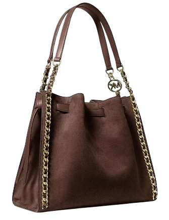 Michael Michael Kors Mina Large Chain Shoulder Bag Nutmeg