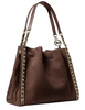 Michael Michael Kors Mina Large Chain Shoulder Bag Nutmeg