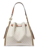 Michael Michael Kors Mina Large Signature Logo Chain Shoulder Bag Vanilla