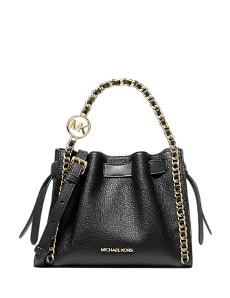 Michael Michael Kors Mina Small Chain Convertible Crossbody Bag Black