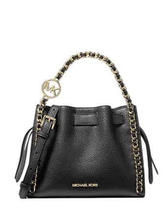 Michael Michael Kors Mina Small Chain Convertible Crossbody Bag Black