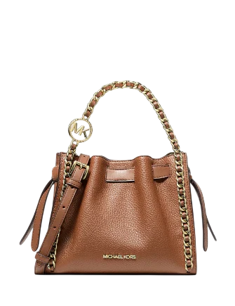 Michael Michael Kors Mina Small Chain Convertible Crossbody Bag Luggage