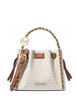 Michael Michael Kors Mina Small Signature Logo Chain Crossbody Bag Vanilla