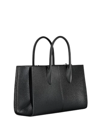 Michael Michael Kors Mirella Medium Pebbled Leather Satchel  Black