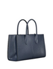 Michael Michael Kors Mirella Medium Pebbled Leather Satchel Navy