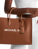 Michael Michael Kors Mirella Medium Pebbled Leather Tote Bag Luggage