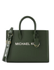 Michael Michael Kors Mirella Medium Pebbled Leather Tote Bag Moss