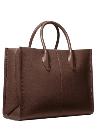 Michael Michael Kors Mirella Medium Pebbled Leather Tote Bag Nutmeg