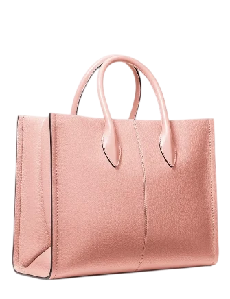 Michael Michael Kors Mirella Medium Pebbled Leather Tote Bag Powder Blush