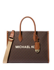 Michael Michael Kors Mirella Medium Signature Logo Tote Bag Brown