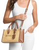 Michael Michael Kors Mirella Medium Woven Satchel Luggage