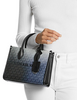 Michael Michael Kors Mirella Small Ombre Signature Logo Crossbody Bag Black Combo