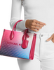 Michael Michael Kors Mirella Small Ombre Signature Logo Crossbody Bag  Dark Raspberry 