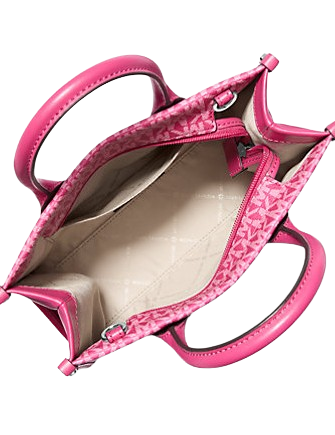 Michael Michael Kors Mirella Small Ombre Signature Logo Crossbody Bag Dragon Fruit