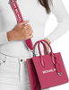 Michael Michael Kors Mirella Small Pebbled Leather Convertible Crossbody Bag Dark Raspberry