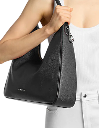 Michael Michael Kors Nayla Medium Pebbled Leather Hobo Shoulder Michael Michael Kors Nayla Medium Pebbled Leather Hobo Shoulder