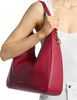 Michael Michael Kors Nayla Medium Pebbled Leather Hobo Shoulder Bag Cherry