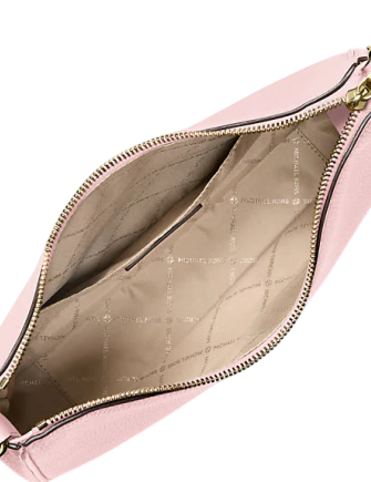 Michael Michael Kors Nayla Medium Pebbled Leather Messenger Bag Powder Blush