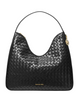 Michael Michael Kors Nayla Medium Woven Shoulder Bag Black