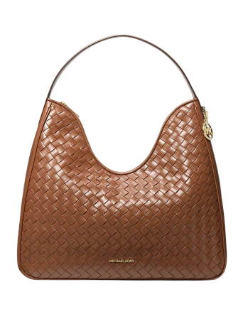 Michael Michael Kors Nayla Medium Woven Shoulder Bag Luggage