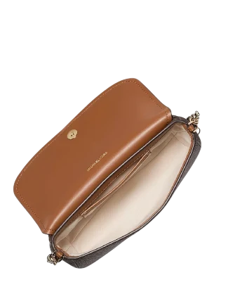 Michael Michael Kors Nolita Small Signature Logo Crossbody Bag Brown Acorn