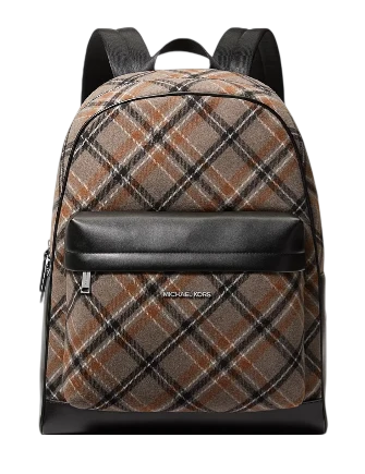 Michael Michael Kors Pacey Plaid Print Wool Blend Backpack
