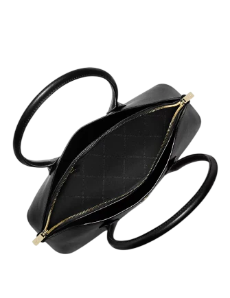 Michael Michael Kors Petra Medium Leather Shoulder Bag Black