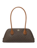 Michael Michael Kors Petra Medium Signature Logo Shoulder Bag Brown