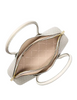 Michael Michael Kors Petra Medium Signature Logo Shoulder Bag Light Cream